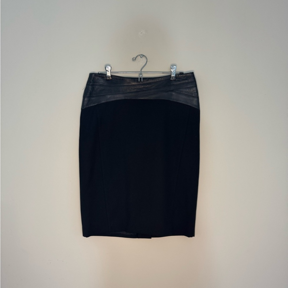 BCBGMaxAzria Black Pencil Skirt Knee-length for Cocktail
